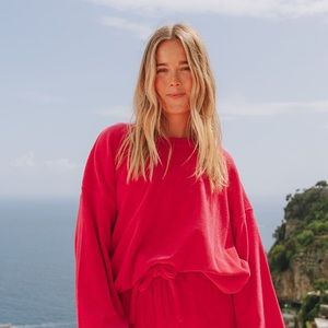 ISO: HOT PINK TERRY CREWNECK